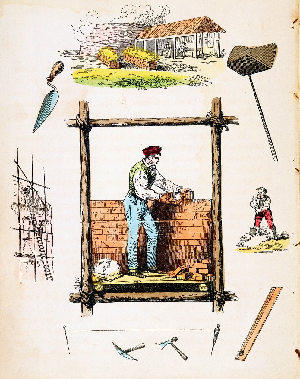 Byggehandel, c1845 av Unbekannt