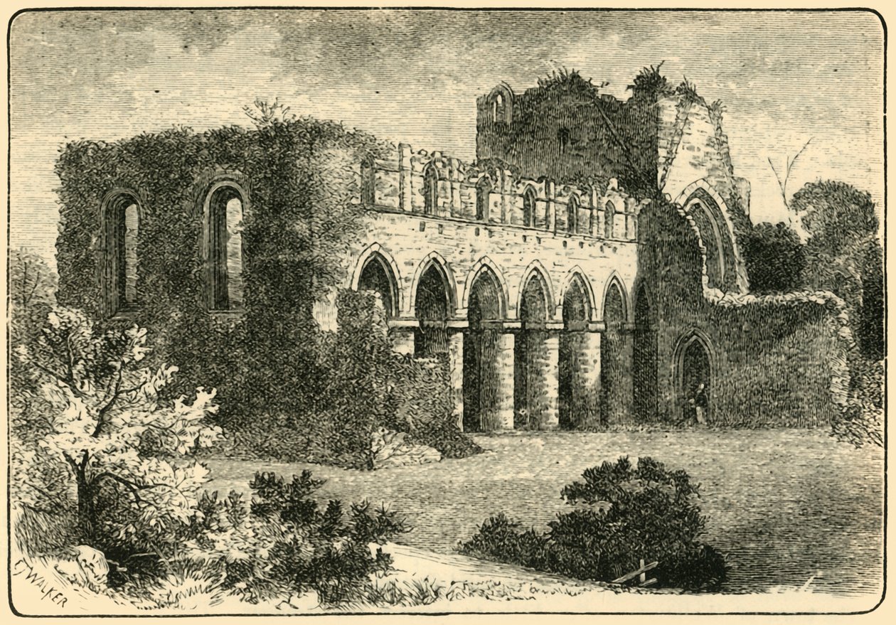 Buildwas Abbey, 1898. av Unbekannt