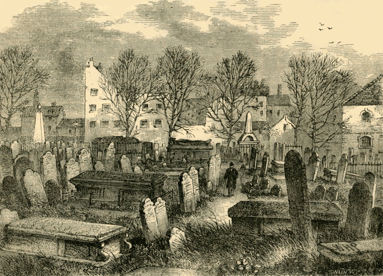 Bunhill Fields Burial-Ground, c1872. av Unbekannt