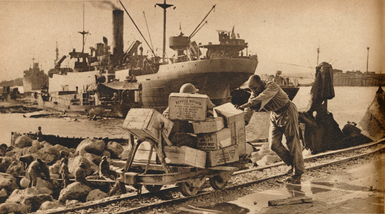 Travle scener i Benghazi, 1943 av Unbekannt