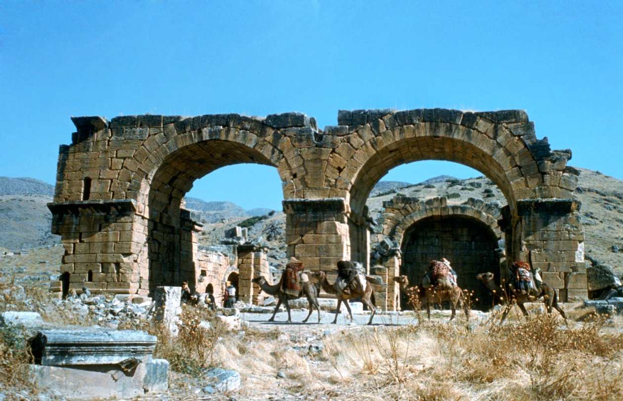 Bysantinsk, Hierapolis, Pamukkale, Tyrkia, 190 f.Kr av Unbekannt