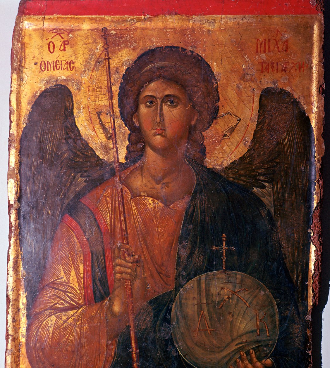 Bysantinsk ikon av erkeengelen Michael, 1300-tallet av Unbekannt