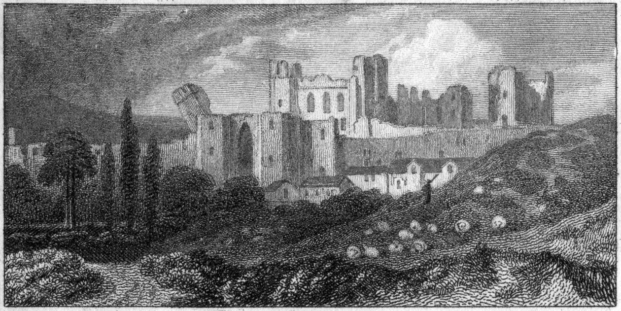 Caerphilly Castle, Wales, 1800-tallet av Unbekannt