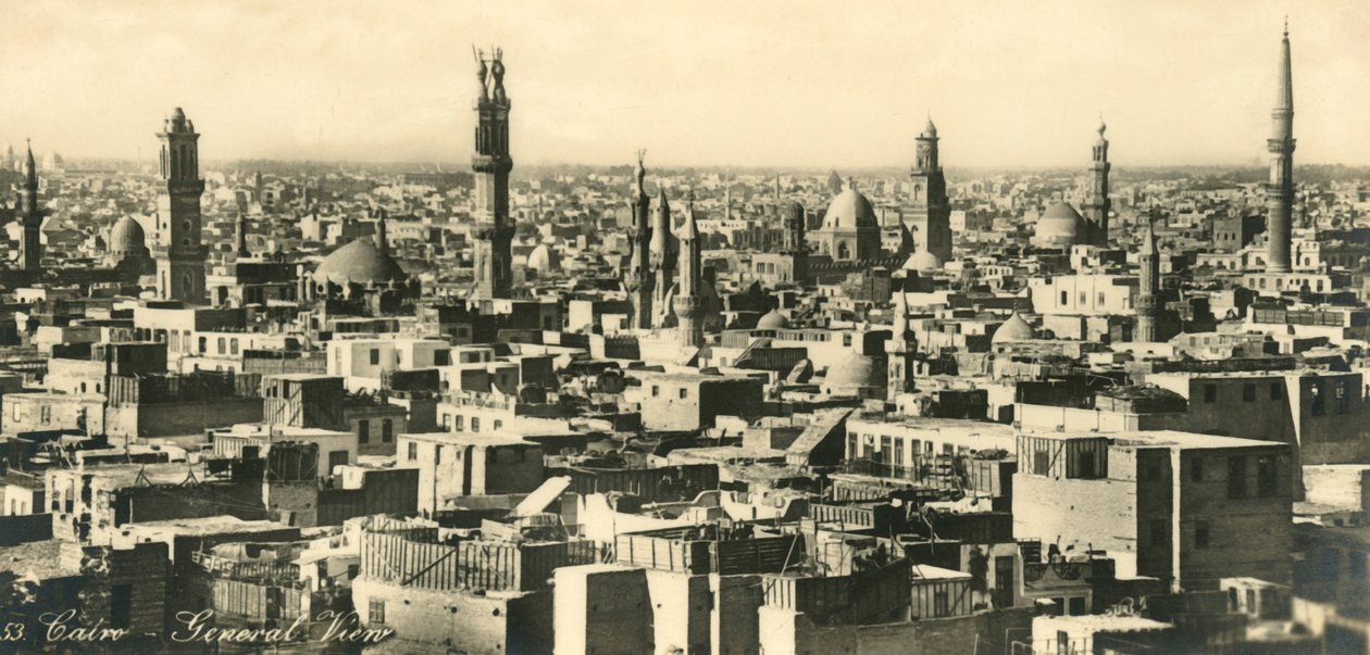 Kairo - Generelt syn, c1918-c1939. av Unbekannt