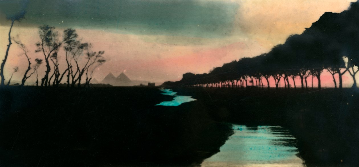 Kairo: Veien til pyramidene, c1918-c1939. av Unbekannt