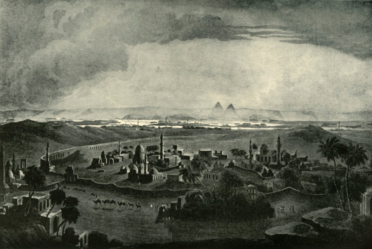 Kairo og pyramidene, tidlig på 1800-tallet, 1901. av Unbekannt