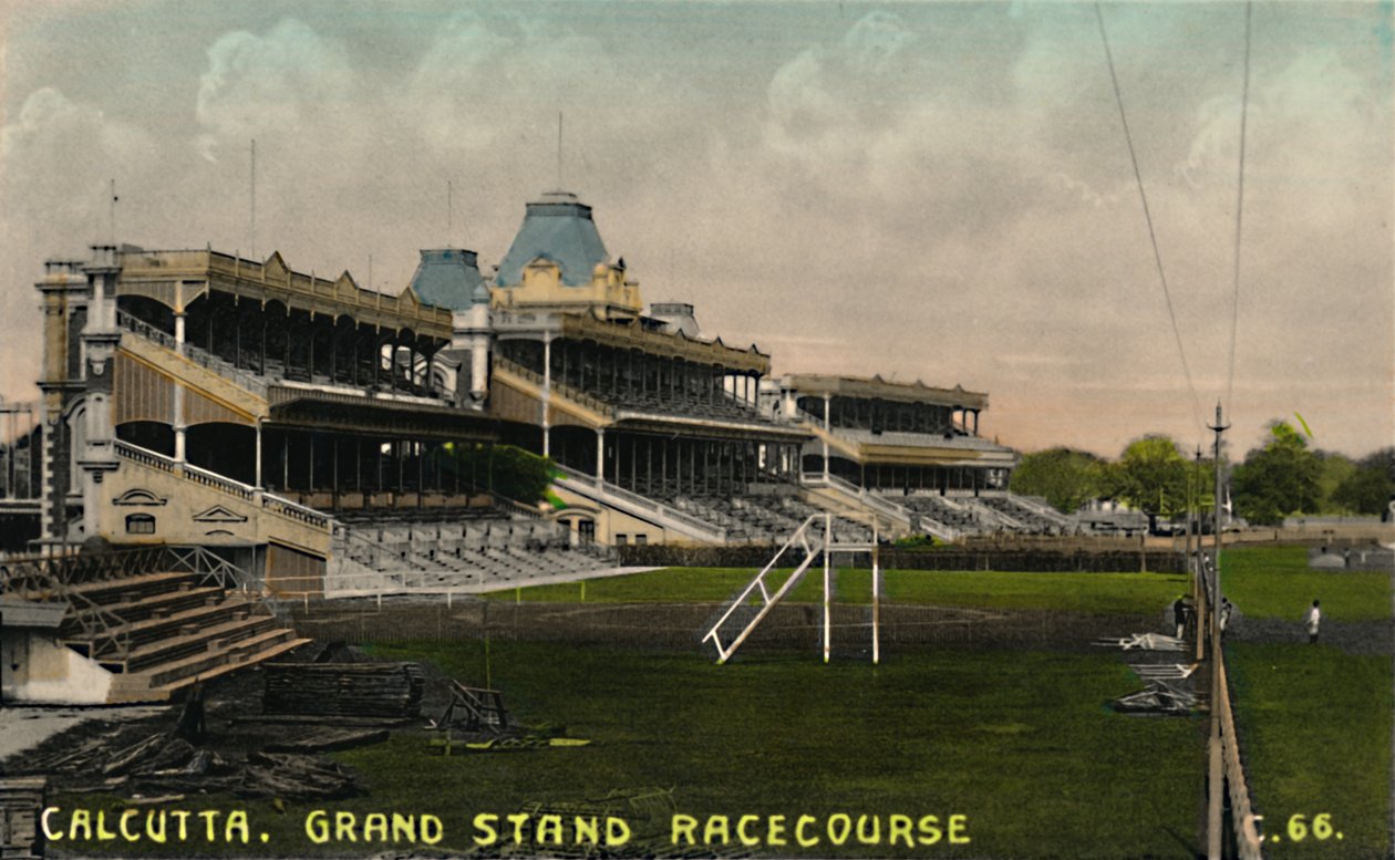 Calcutta. Grand Stand veddeløpsbane, ca 1930-tallet. av Unbekannt