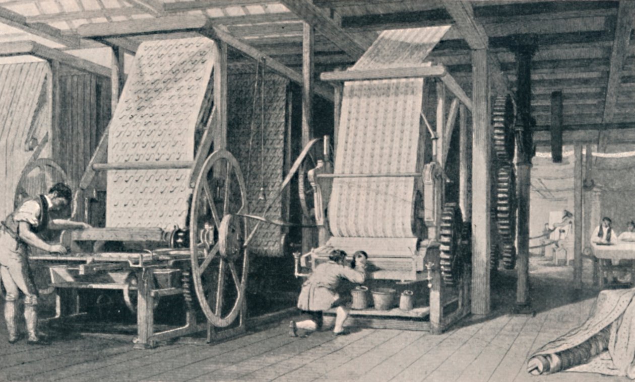Calico Printing, 1835, 1904 av Unbekannt