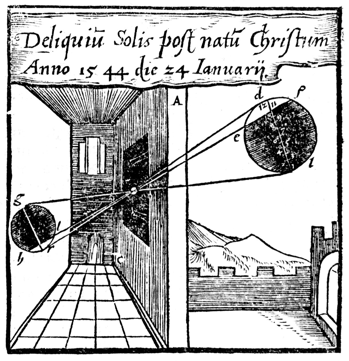 Camera obscura, 1561 av Unbekannt