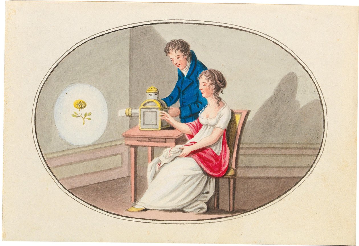 Camera obscura, ca. 1830. av Unbekannt