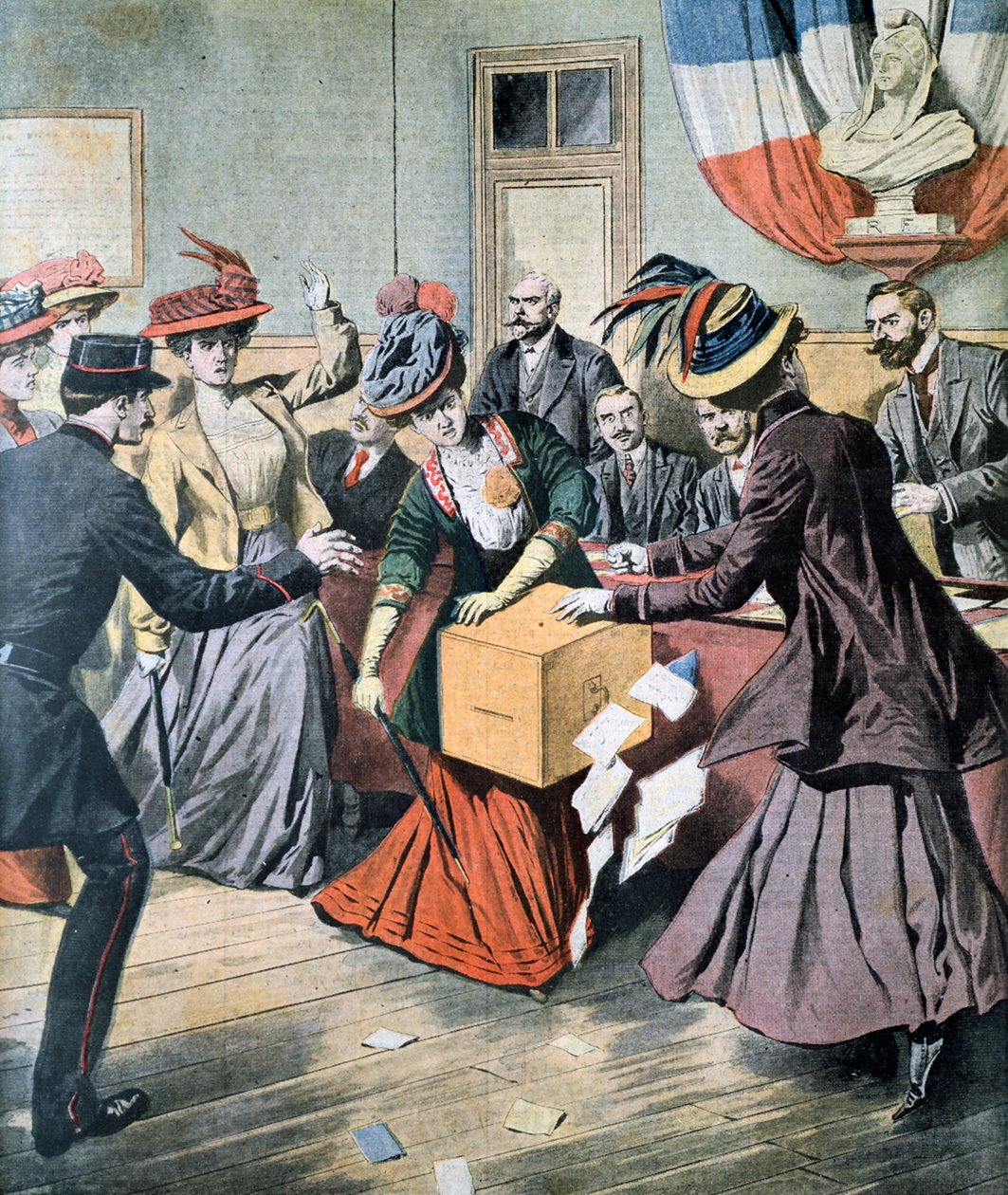 Kampanje for kvinners stemmerett i Belgia, 1908 av Unbekannt
