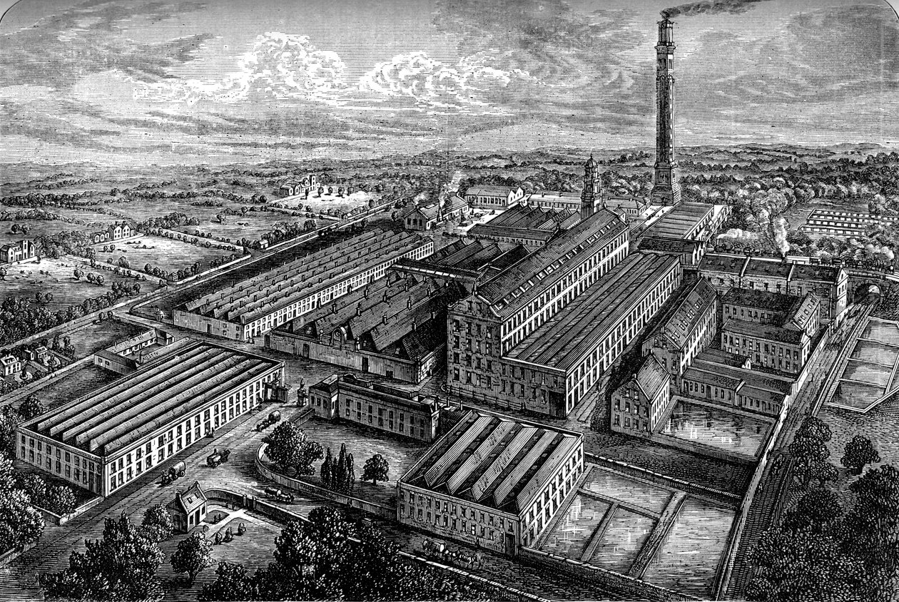 Linverk for bobiler, Dundee, c1880 av Unbekannt