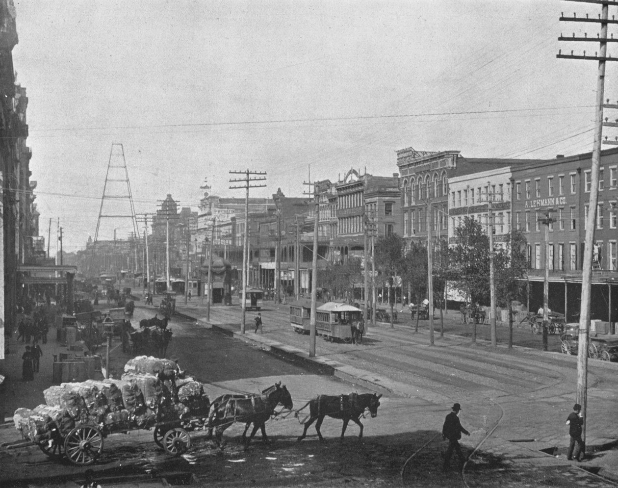 Canal Street, New Orleans, Louisiana, USA, c1900. av Unbekannt