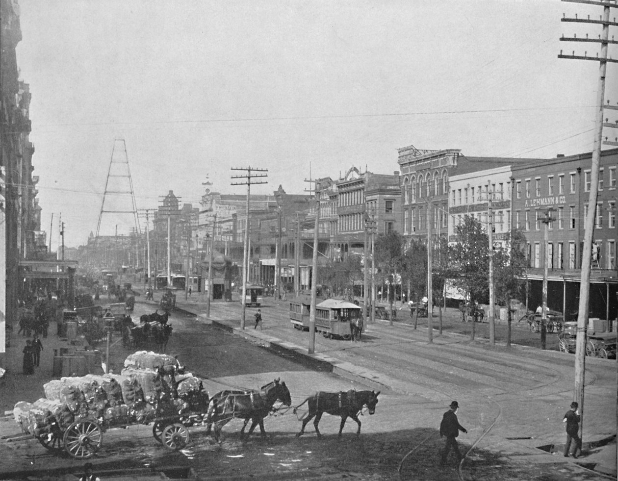 Canal Street, New Orleans, Louisiana, c1897. av Unbekannt