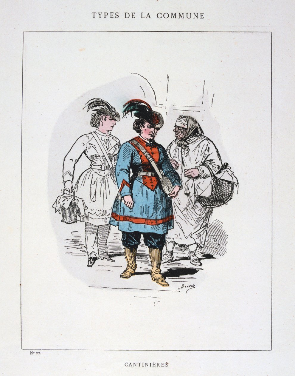 Cantinieres, Paris kommune, 1871. av Unbekannt