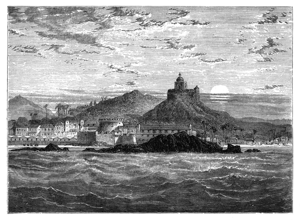 Cape Coast Castle, Gold Coast, Vest-Afrika, c1890 av Unbekannt