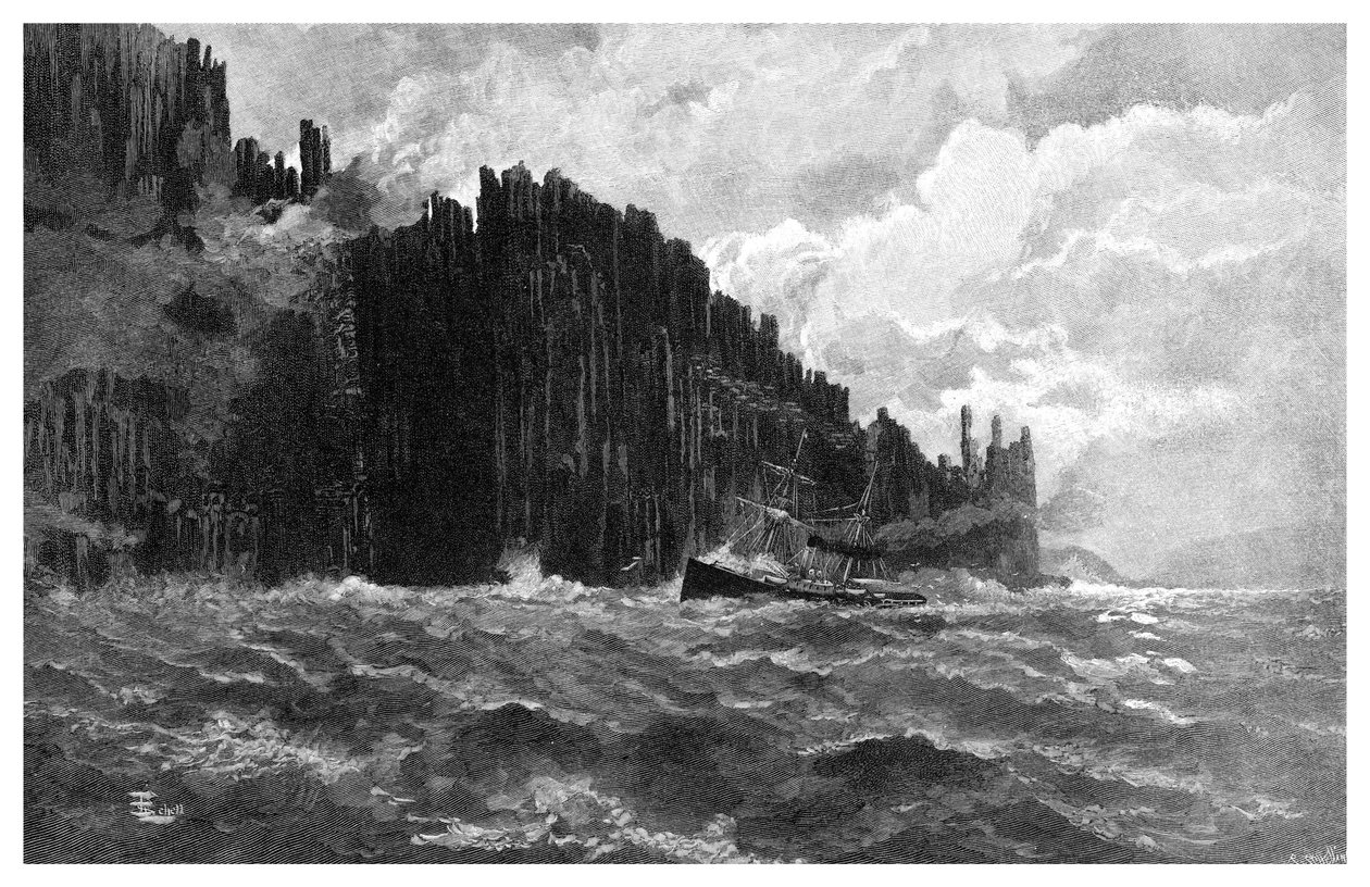 Cape Raoul, Tasmania, Australia, 1886 av Unbekannt