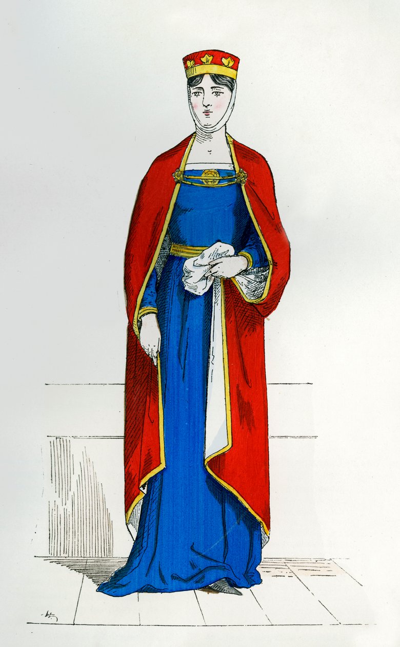 Capetiansk adelskvinne, c1180-1190 1882-1884 av Unbekannt