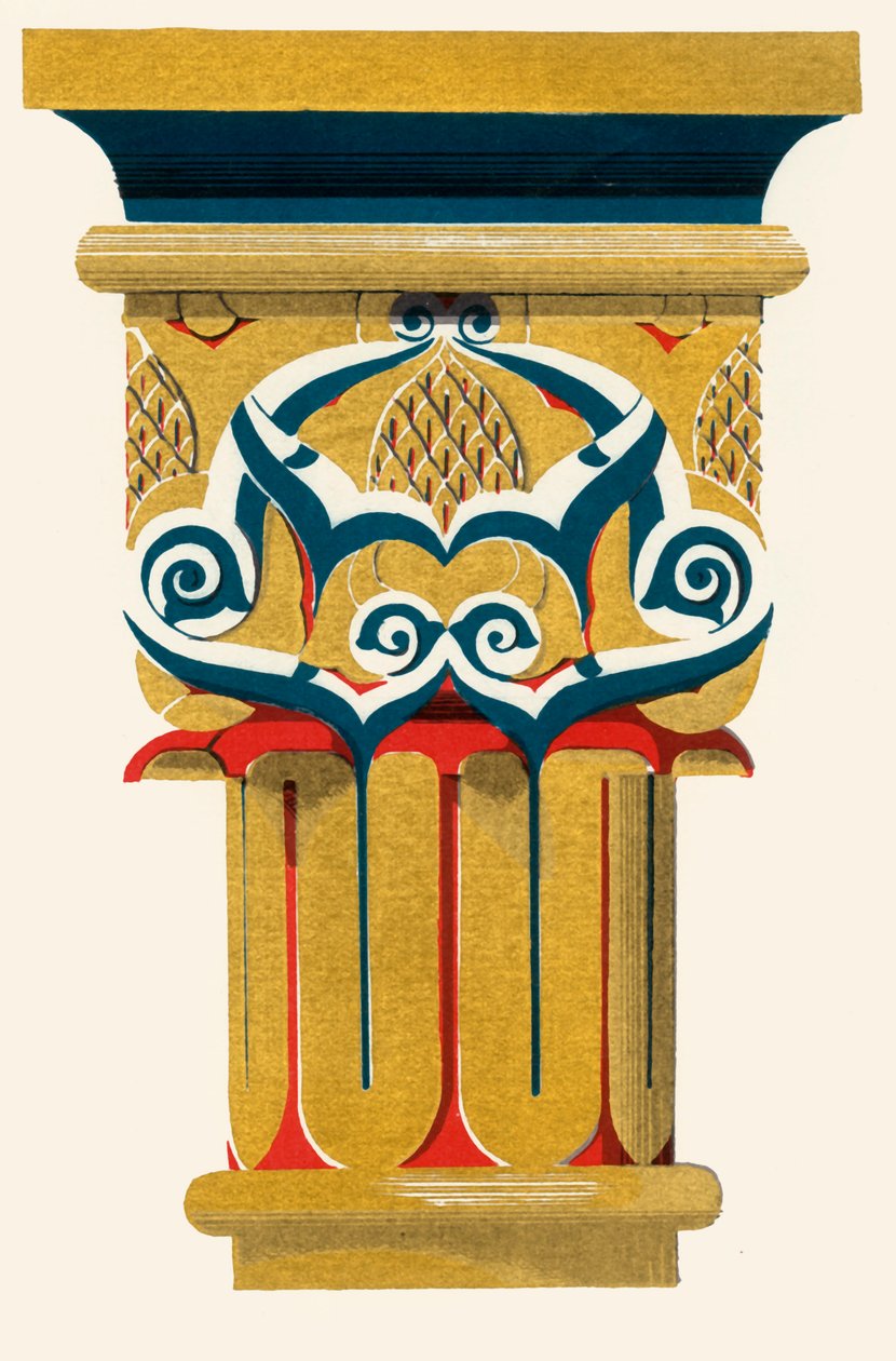 Capital of Columns, Court of Fishpond, 1907. av Unbekannt