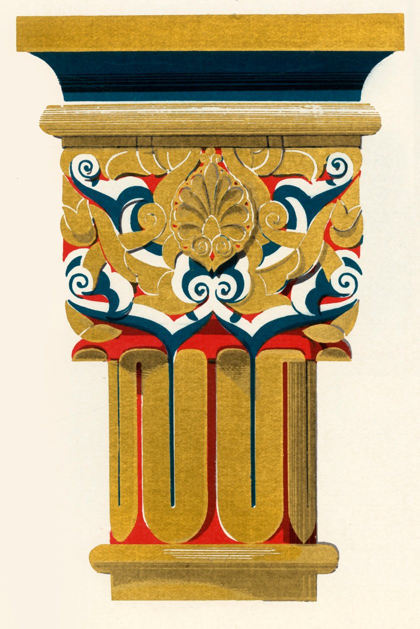 Capital of Columns, Court of Fishpond, 1907. av Unbekannt
