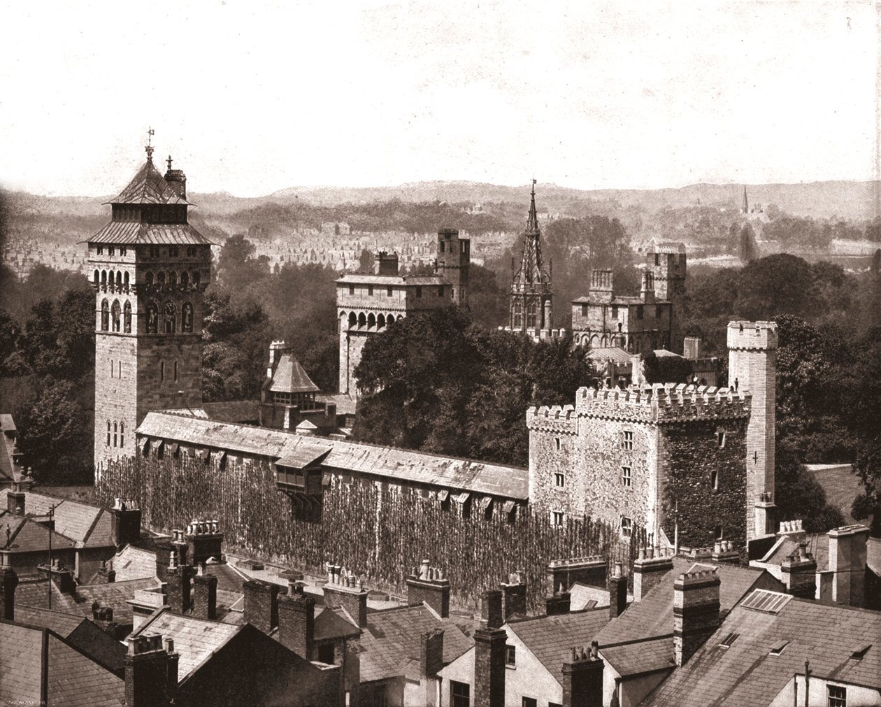 Cardiff Castle, Cardiff, Wales, 1894. av Unbekannt