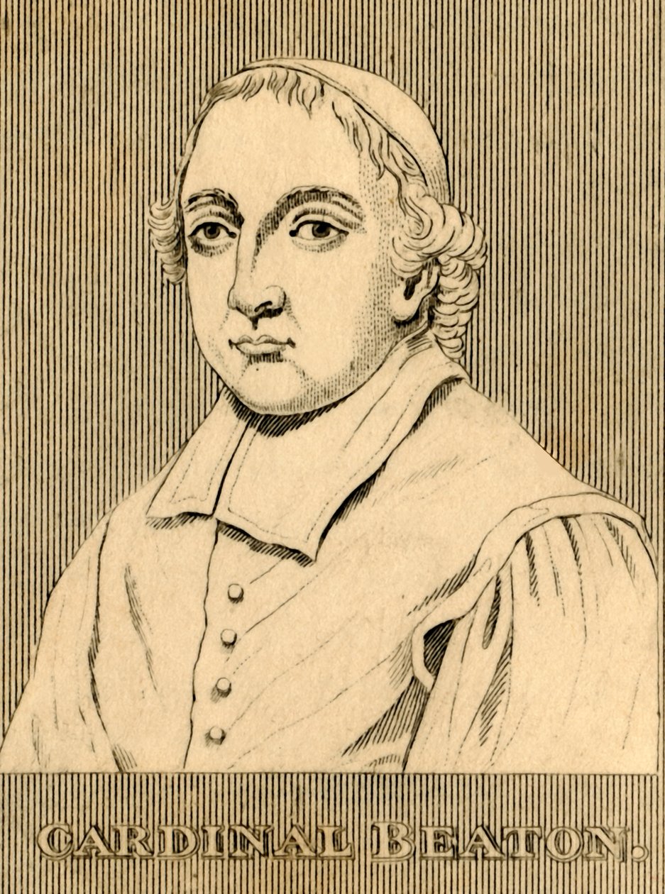 Kardinal Beaton, 1494-1546, 1830. av Unbekannt