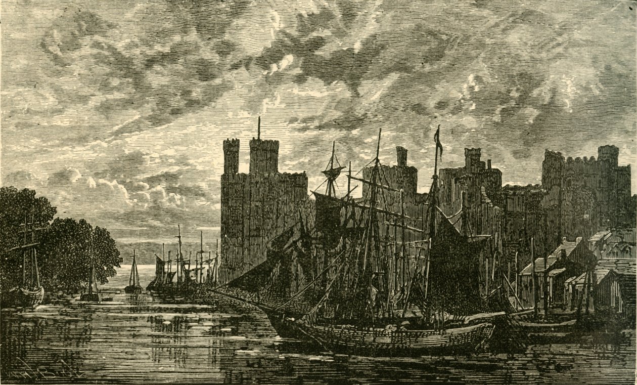 Carnarvon Castle, 1898. av Unbekannt