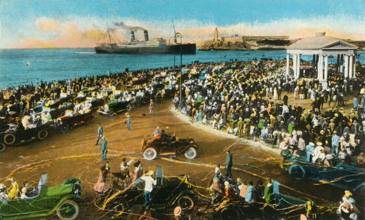 Carnival Time, Havana, Cuba, ca 1920-tallet. av Unbekannt