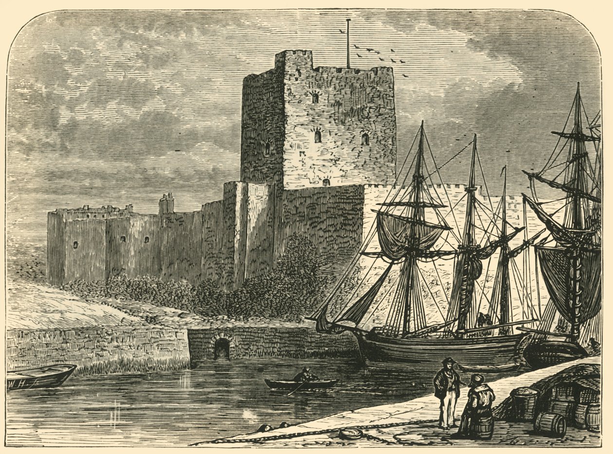 Carrickfergus slott, 1898. av Unbekannt