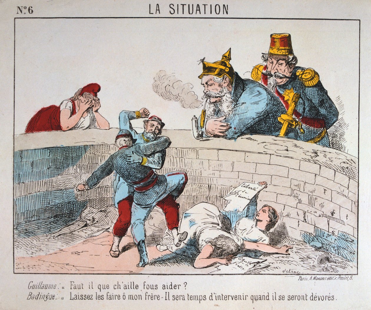 Tegneserie, Paris kommune, 1871. av Unbekannt