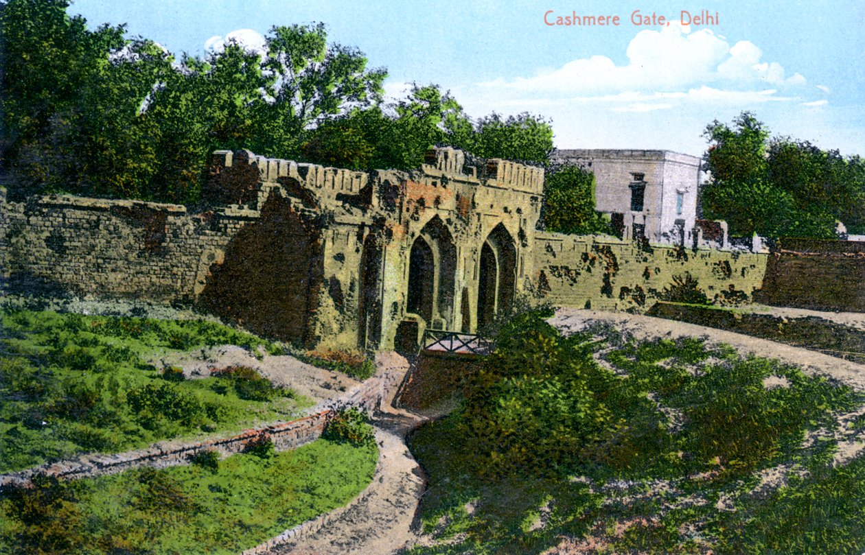 Cashmere Gate, Delhi, India, 1900-tallet av Unbekannt