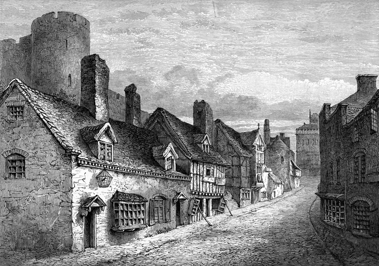 Castle Gate, Shrewsbury, Shropshire, 1893 av Unbekannt