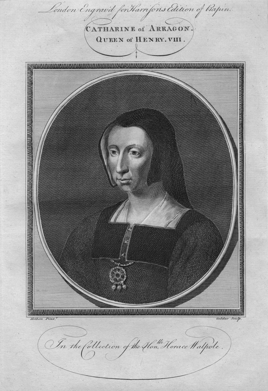 Katarina av Aragon, dronning av Henry VIII, 1784. av Unbekannt