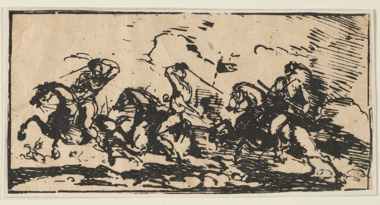 Kavalerikamp, ca. 1803. av Unbekannt