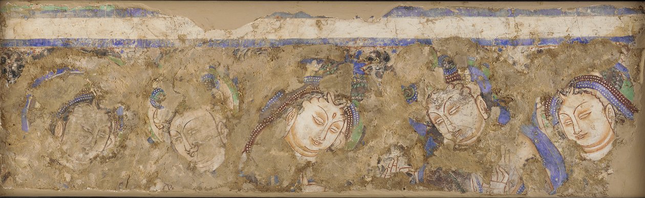 Himmelske figurer, fra hule 224, 4.-6. århundre. av Unbekannt