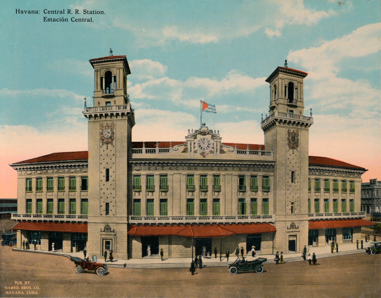 Sentralbanestasjonen, Havana, Cuba, c1920 av Unbekannt