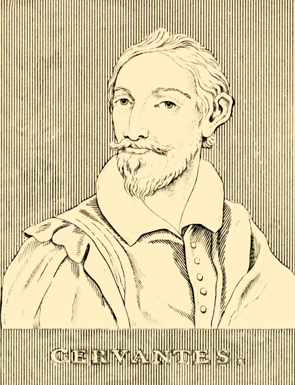 Cervantes, 1547-1616, 1830. av Unbekannt