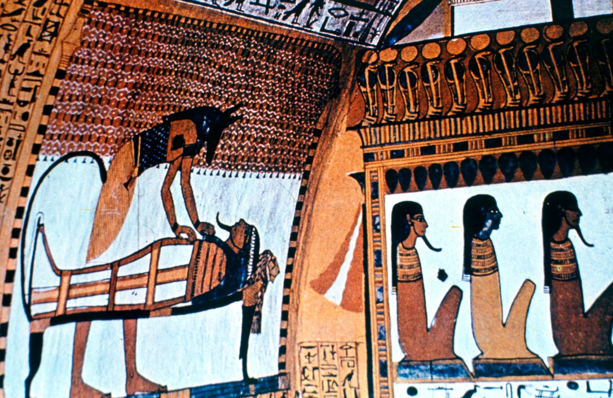 Kapellinteriør, Anubis, Theben, Egypt av Unbekannt