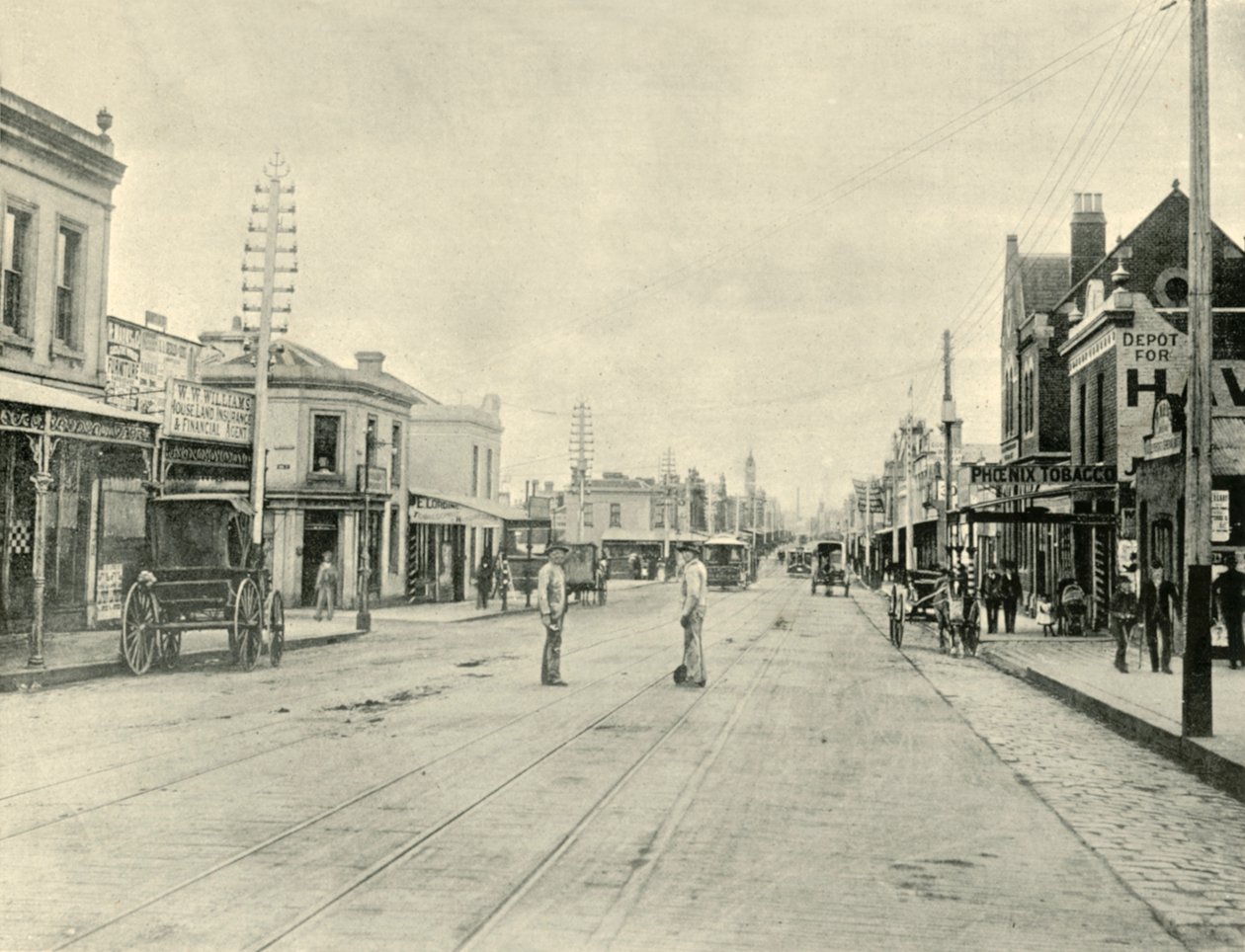 Chapel Street. Melbourne, 1901. av Unbekannt