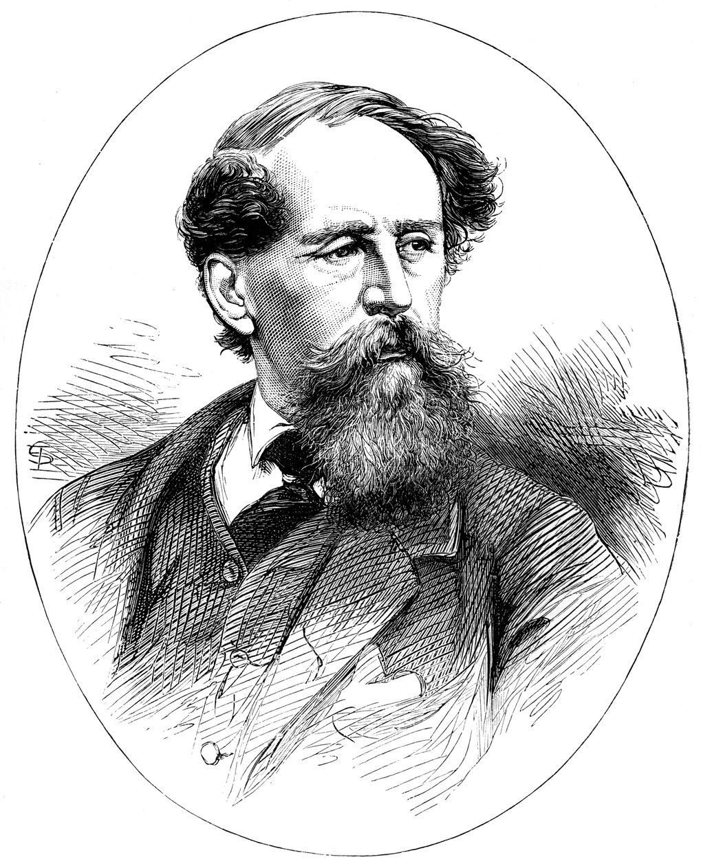 Charles Dickens , engelsk forfatter fra 1800-tallet av Unbekannt