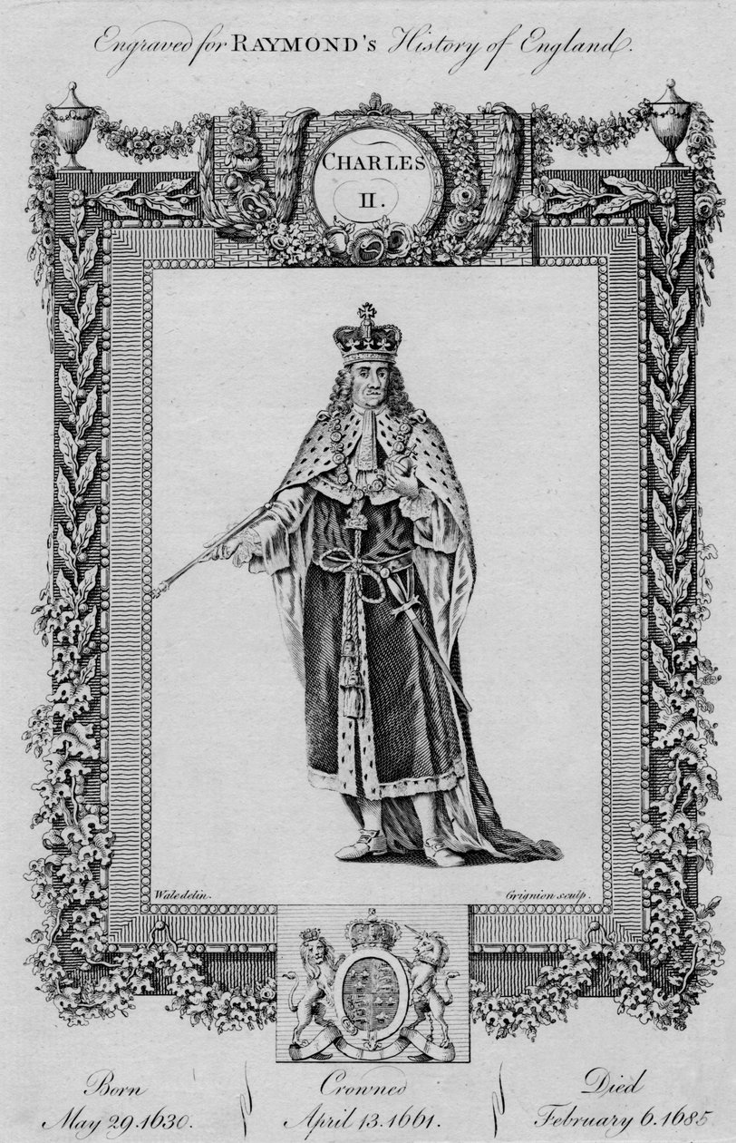 Karl II, ca 1787 av Unbekannt