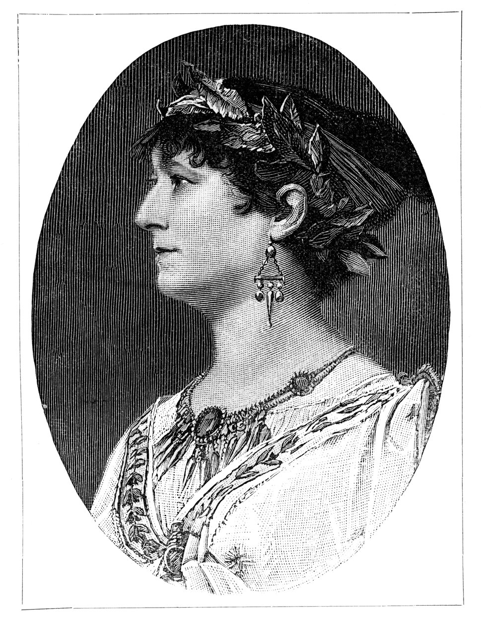 Charlotte Wolter , østerriksk skuespillerinne fra 1800-tallet, 1900 av Unbekannt