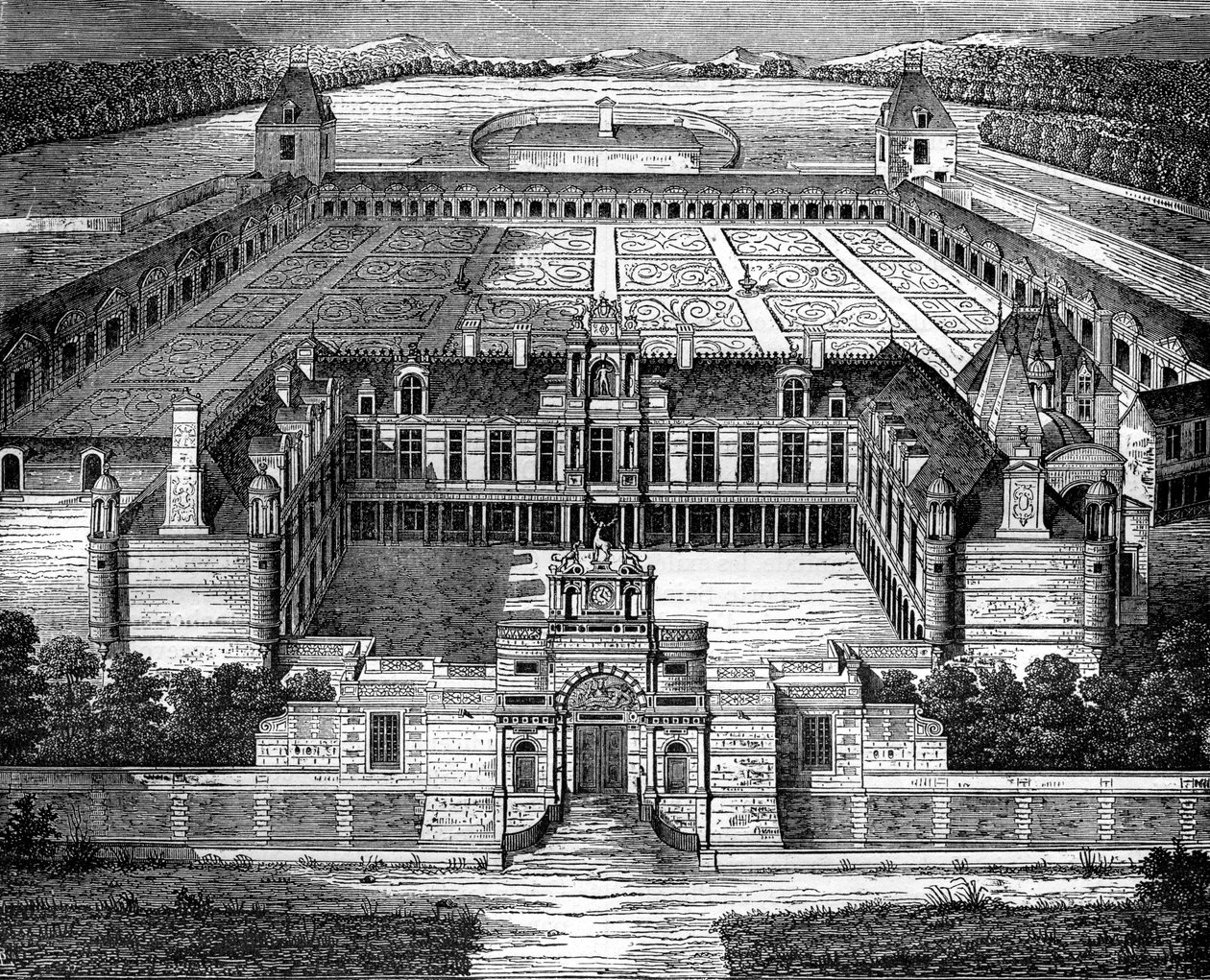 Chateau dAnet, nær Dreux, Frankrike, 1882-1884 av Unbekannt