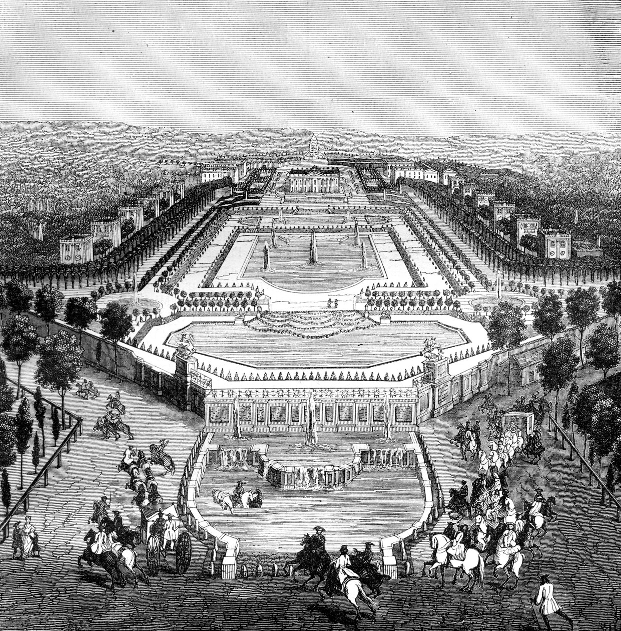 Chateau de Marly, Frankrike, 1722 1882-1884 av Unbekannt