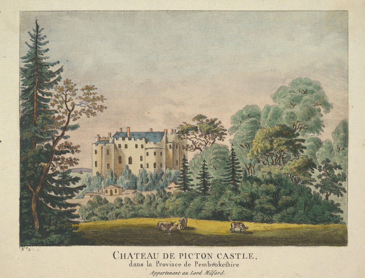 Chateau de Picton slott, 1735-43. av Unbekannt