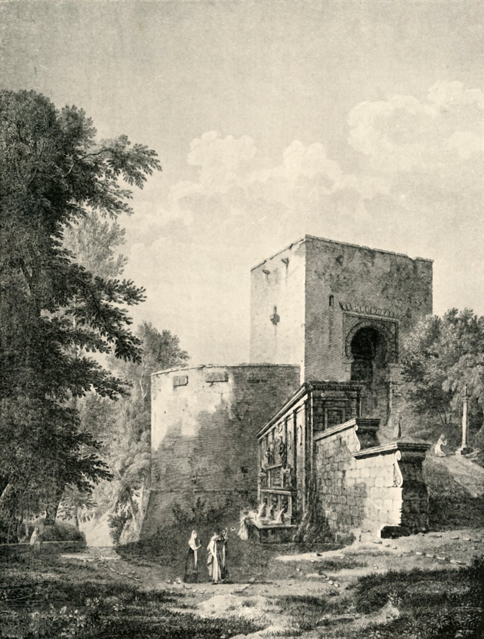 Hovedporten til Alhambra, 1800-tallet, 1907. av Unbekannt