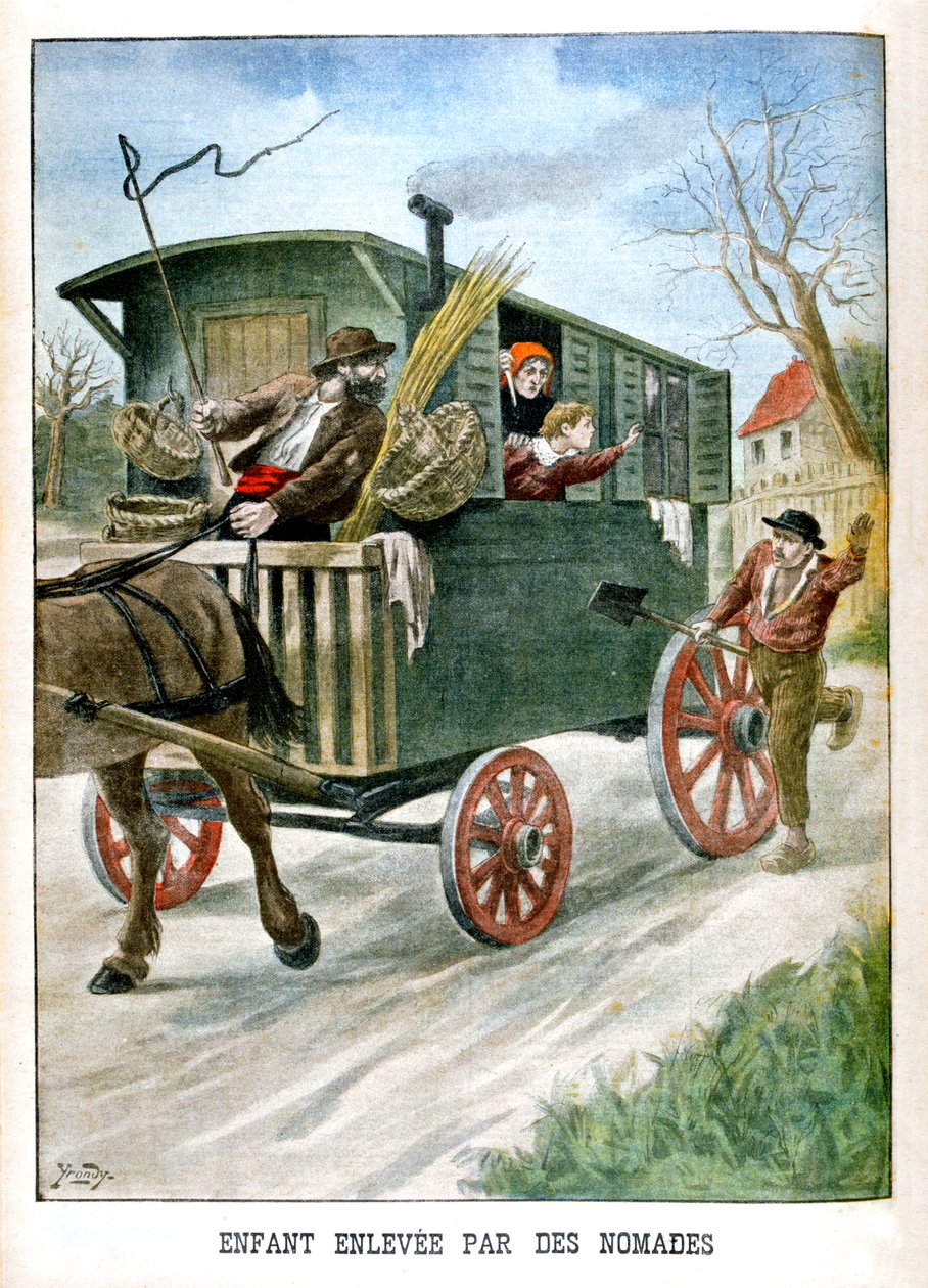 Barn kidnappet av sigøynere, 1902 av Unbekannt