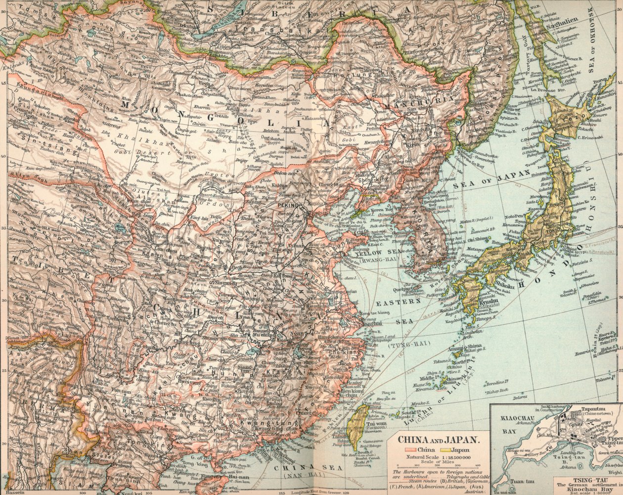 Kina og Japan, c1903, 1904 av Unbekannt