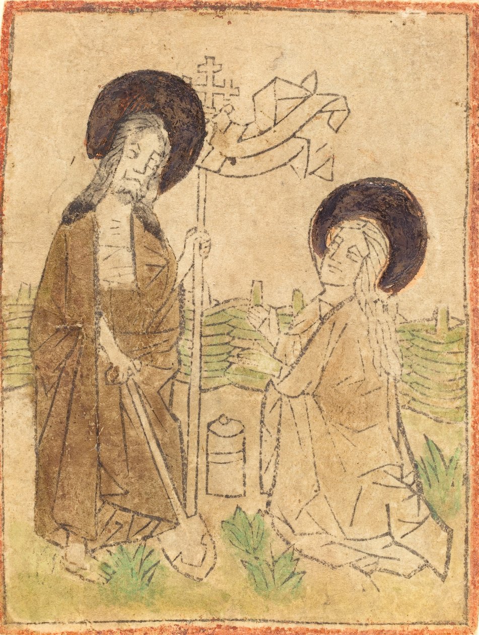 Kristus viser seg for Maria Magdalena, 14601470. av Unbekannt