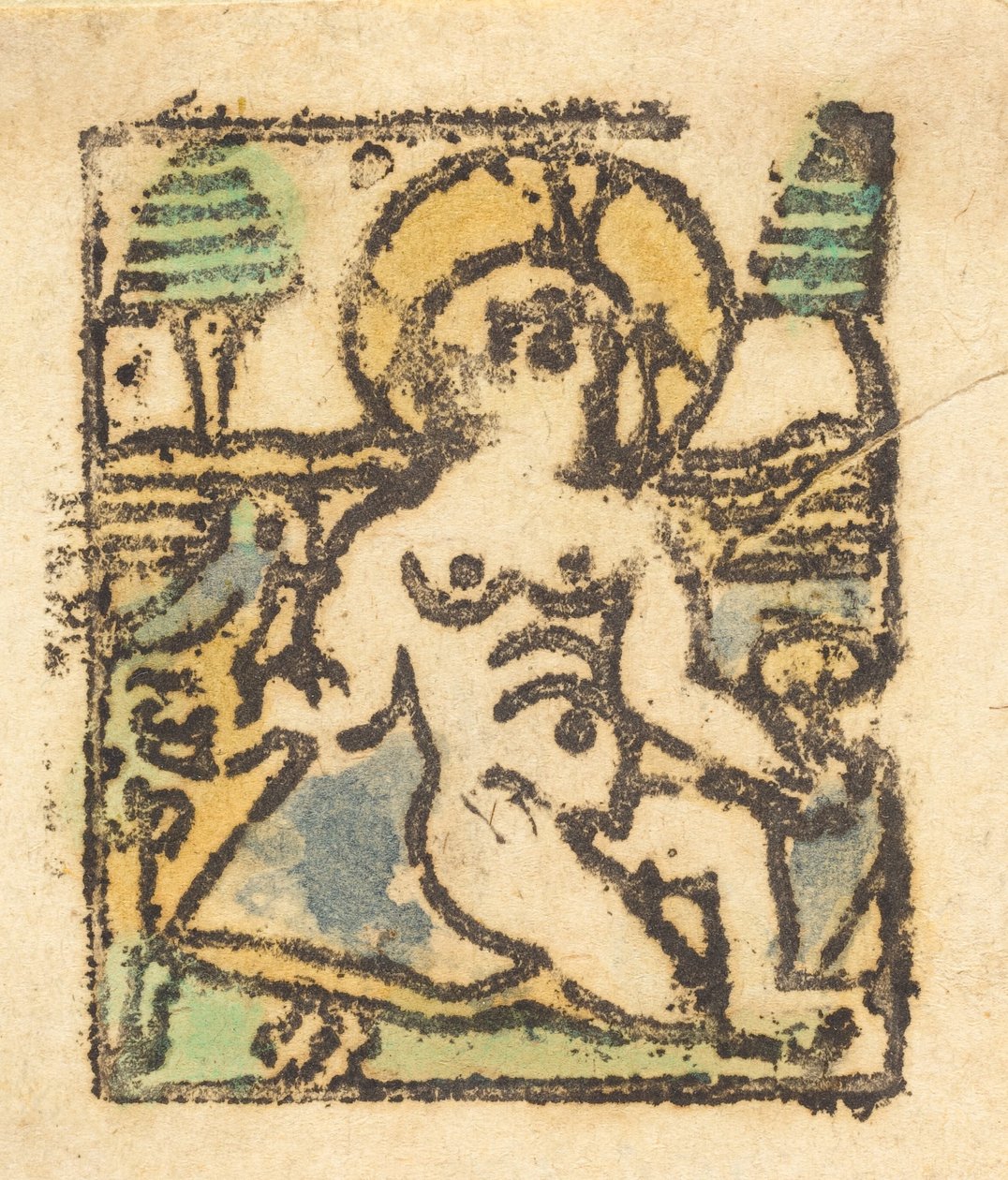 Kristusbarn med fugl, 1480. av Unbekannt